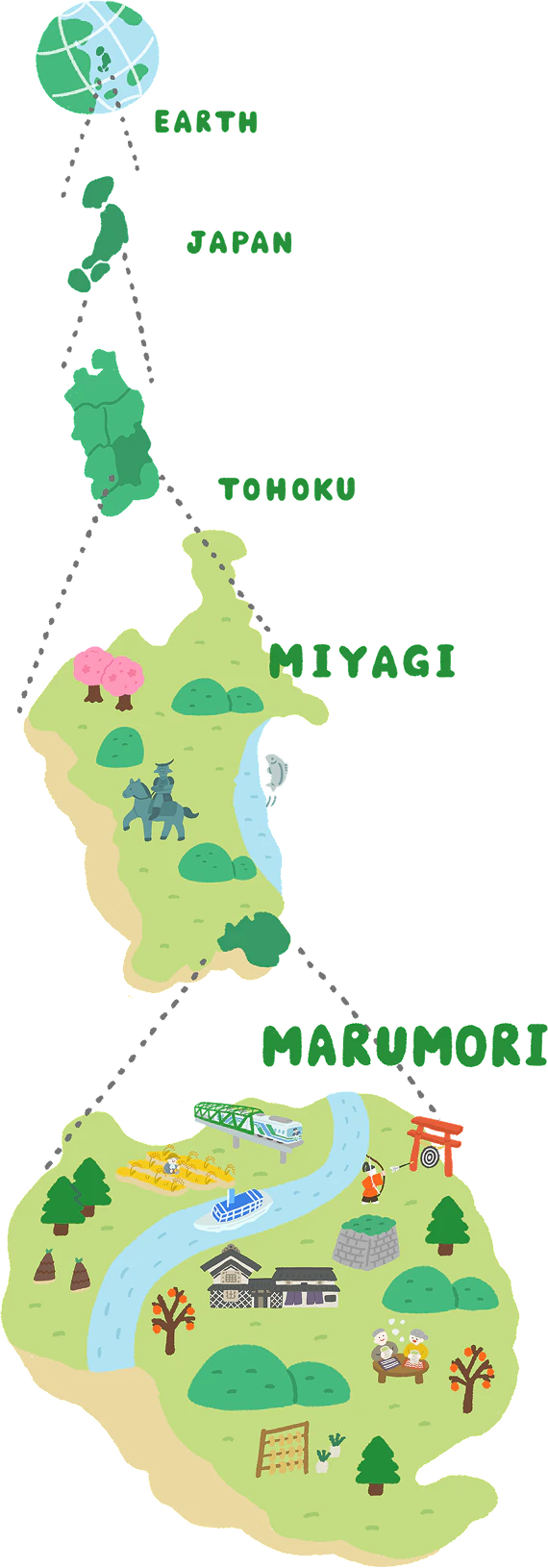 earth, japan, tohoku, miyagi, marumori